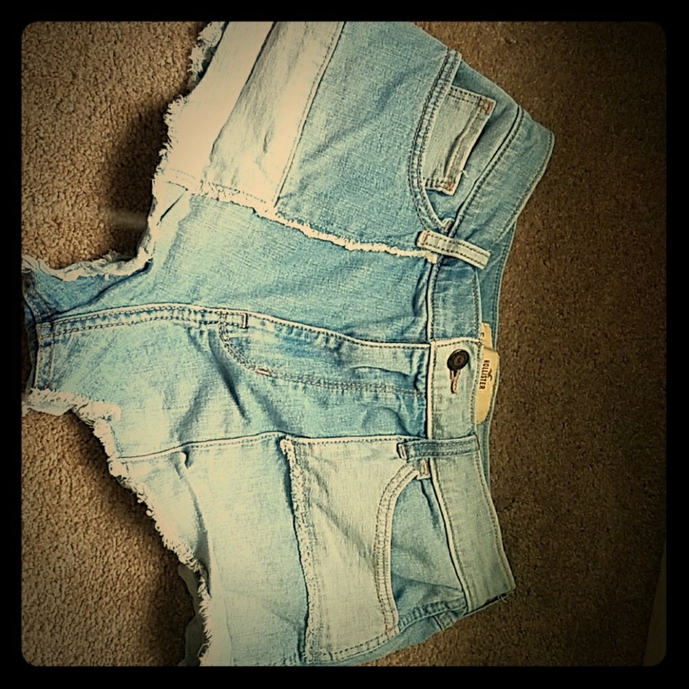High Rise Denim Shorts